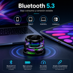🔊 Altavoz Bluetooth Magnético con Luces RGB ✨