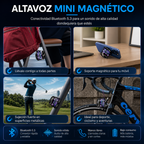 🔊 Altavoz Bluetooth Magnético con Luces RGB ✨