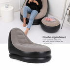 🛋️ Sofá Inflable con Reposapiés — Portátil para Casa, Playa y Camping