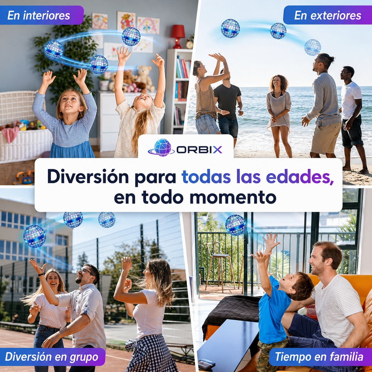 Orbix — La Bola Voladora Mágica con LEDs ✨