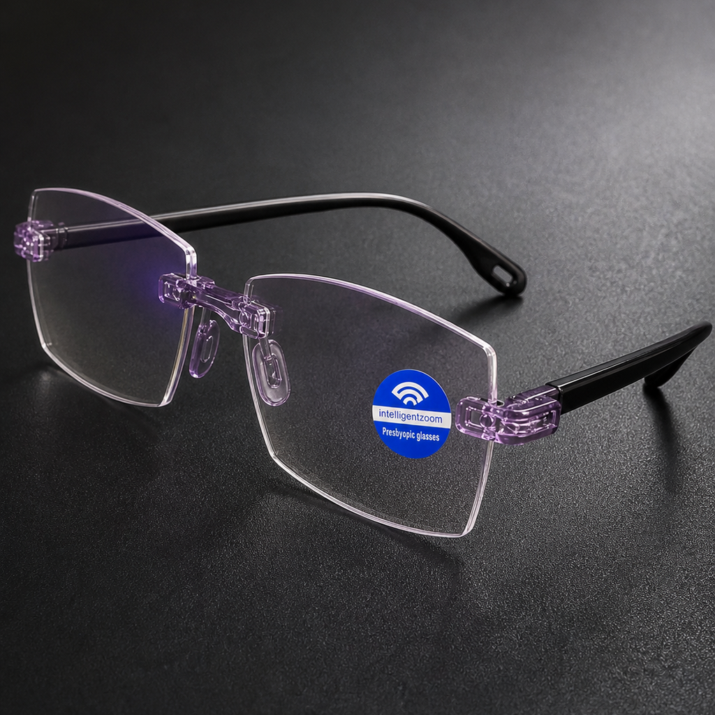 👁️ Gafas Multifocales Autograduables Anti Luz Azul + Funda de Cuero